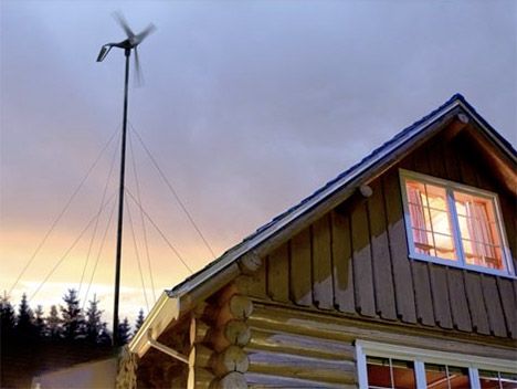 ev tipi ruzgar turbini