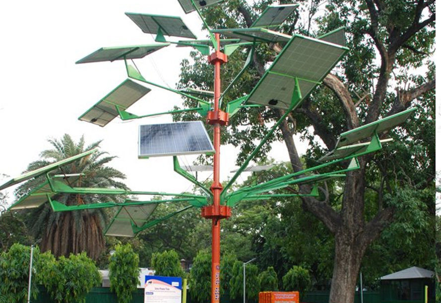 güneş enerjili ağaç