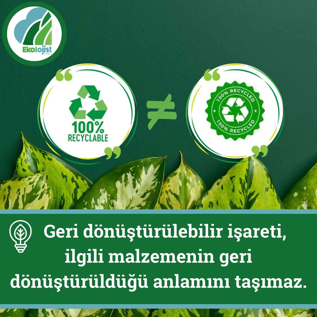 geri dönüştürülebilir işareti